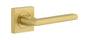 Iver Baltimore Door Knob Rose Square Concealed Fix Pair, Passage Kit, Privacy Kit , Entrance Kit with High Security Lock -Brushed Gold PVD