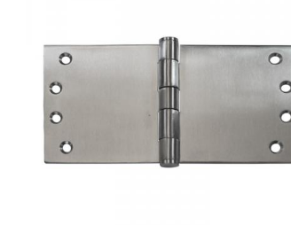 Lohala Hinge Stainless Steel 316 Wide Throw 100mm x 125mm x 3.5mm ,100mm x 150mm x 3.5mm & 100mm x 200mm x 3.5mm Fixed Pin Button Tip Satin