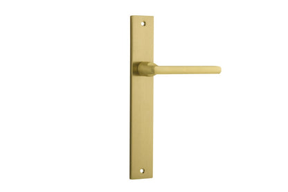 Iver Baltimore Door Knob Rectangular Latch Pair, Passage Kit, Privacy Kit , Entrance Kit with High Security Lock -Brushed Gold PVD