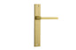 Iver Baltimore Door Knob Rectangular Latch Pair, Passage Kit, Privacy Kit , Entrance Kit with High Security Lock -Brushed Gold PVD