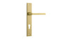 Iver Baltimore Door Knob Rectangular Latch Pair, Passage Kit, Privacy Kit , Entrance Kit with High Security Lock -Brushed Gold PVD