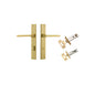 Iver Baltimore Door Knob Rectangular Latch Pair, Passage Kit, Privacy Kit , Entrance Kit with High Security Lock -Brushed Gold PVD