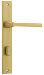 Iver Baltimore Door Knob Rectangular Latch Pair, Passage Kit, Privacy Kit , Entrance Kit with High Security Lock -Brushed Gold PVD