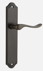Iver Stirling Door Lever 10922 Shouldered  Backplate Signature Brass  - Passage ,Privacy & Entrance