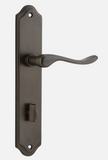 Iver Stirling Door Lever 10922 Shouldered  Backplate Signature Brass  - Passage ,Privacy & Entrance