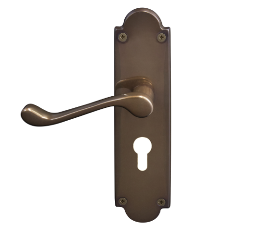 Windsor Premium NZ Victorian Longplate Lever Lock - Euro 48mm Price Per Pair - Available in 11 Colours