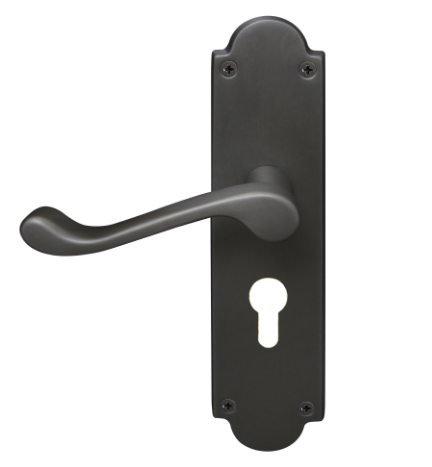 Windsor Premium NZ Victorian Longplate Lever Lock - Euro 48mm Price Per Pair - Available in 11 Colours