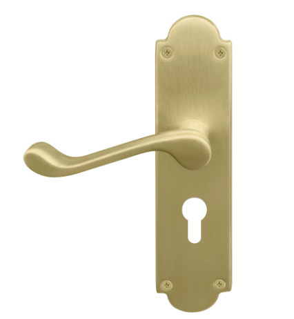 Windsor Premium NZ Victorian Longplate Lever Lock - Euro 48mm Price Per Pair - Available in 11 Colours
