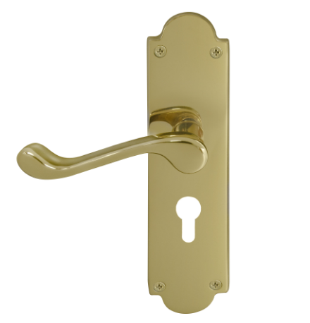Windsor Premium NZ Victorian Longplate Lever Lock - Euro 48mm Price Per Pair - Available in 11 Colours