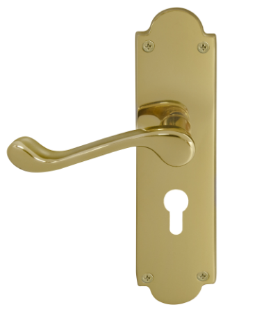 Windsor Premium NZ Victorian Longplate Lever Lock - Euro 48mm Price Per Pair - Available in 11 Colours