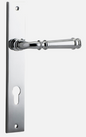 Iver Verona Door Lever 11706 Rectangular Backplate Polished Chrome- Passage ,Privacy & Entrance