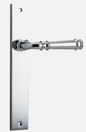 Iver Verona Door Lever 11706 Rectangular Backplate Polished Chrome- Passage ,Privacy & Entrance
