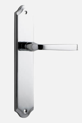 Iver Annecy Door Lever 11720 Shouldered Backplate Polished Chrome - Passage ,Privacy & Entrance