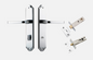 Iver Annecy Door Lever 11720 Shouldered Backplate Polished Chrome - Passage ,Privacy & Entrance