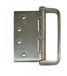 Lohala D-Handle Hinge Stainless Steel 304 ,100mm x 100mm x 3.0mm ,100mm x 75mm x 3.0mm ,100mm x 75mm x 2.5mm ,76mm x 76mm x 2.5mm & 76mm x 63mm x 2.0mm Fixed Pin Button With  Satin Nickle Handle