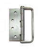 Lohala D-Handle Hinge Stainless Steel 304 ,100mm x 100mm x 3.0mm ,100mm x 75mm x 3.0mm ,100mm x 75mm x 2.5mm ,76mm x 76mm x 2.5mm & 76mm x 63mm x 2.0mm Fixed Pin Button With  Satin Nickle Handle