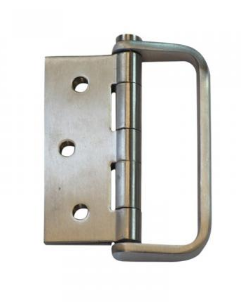 Lohala D-Handle Hinge Stainless Steel 304 ,100mm x 100mm x 3.0mm ,100mm x 75mm x 3.0mm ,100mm x 75mm x 2.5mm ,76mm x 76mm x 2.5mm & 76mm x 63mm x 2.0mm Fixed Pin Button With  Satin Nickle Handle