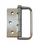 Lohala D-Handle Hinge Stainless Steel 304 ,100mm x 100mm x 3.0mm ,100mm x 75mm x 3.0mm ,100mm x 75mm x 2.5mm ,76mm x 76mm x 2.5mm & 76mm x 63mm x 2.0mm Fixed Pin Button With  Satin Nickle Handle