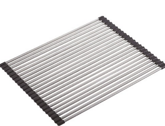 BURNS & FERALL SILICON & STAINLESS ROLLER MAT -BLACK AND GRAY - R10/R15/PREP CENTRE DESIGNER SINKS ACCESSORIES