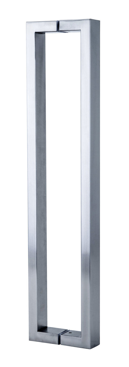 Jaeco Marine Grade Commercial Pull Handles 1704  Rectangle Straight Entrance Pull Handle 316 Stainless Steel In 3 Sizes : 600,800,1000mm - Stainless Steel, Black