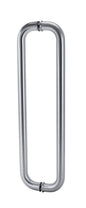Jaeco Marine Grade Commercial Pull Handles 1707 Classic ‘D-Style’ Straight Entrance Pull Handle 316 Stainless Steel In 4 Sizes : 300,450,600,800mm - Stainless Steel, Black