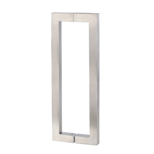Jaeco Marine Grade Commercial Pull Handles 1709 Square Straight  Entrance Pull Handle 316 Stainless Steel In 5 Sizes : 300,450,600,800,1000mm - Stainless Steel, Black
