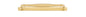 Iver Sarlat Cabinet Pull Centre to Centre 128mm,160mm,256mm, 320mm,450mm Brushed Gold PVD- With Backplate & No Backplate