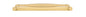 Iver Sarlat Cabinet Pull Centre to Centre 128mm,160mm,256mm, 320mm,450mm Brushed Gold PVD- With Backplate & No Backplate