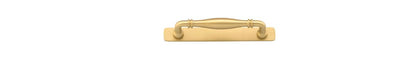 Iver Sarlat Cabinet Pull Centre to Centre 128mm,160mm,256mm, 320mm,450mm Brushed Gold PVD- With Backplate & No Backplate