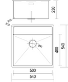 BURNS & FERALL TOPMOUNT BOWL & LAUNDRY BOWL LARGE HEIGHT :  300MM & 230MM STAINLESS STEEL