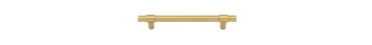 Iver Helsinki Cabinet Pull Centre to Centre 96mm,128mm,160mm, 256mm Brushed Gold PVD - With Backplate & No Backplate