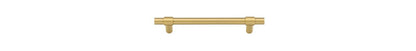 Iver Helsinki Cabinet Pull Centre to Centre 96mm,128mm,160mm, 256mm Brushed Gold PVD - With Backplate & No Backplate