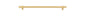 Iver Helsinki Cabinet Pull Centre to Centre 96mm,128mm,160mm, 256mm Brushed Gold PVD - With Backplate & No Backplate