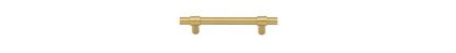 Iver Helsinki Cabinet Pull Centre to Centre 96mm,128mm,160mm, 256mm Brushed Gold PVD - With Backplate & No Backplate