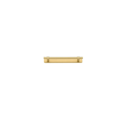 Iver Helsinki Cabinet Pull Centre to Centre 96mm,128mm,160mm, 256mm Brushed Gold PVD - With Backplate & No Backplate