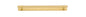 Iver Helsinki Cabinet Pull Centre to Centre 96mm,128mm,160mm, 256mm Brushed Gold PVD - With Backplate & No Backplate