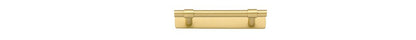 Iver Helsinki Cabinet Pull Centre to Centre 96mm,128mm,160mm, 256mm Brushed Gold PVD - With Backplate & No Backplate