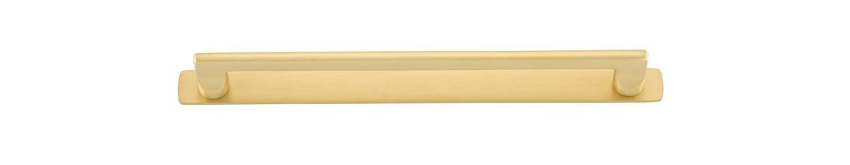 Iver Baltimore Cabinet Pull Centre to Centre 128mm ,160mm,256mm,320mm,450mm Brushed Gold PVD - With Backplate & No Backplate