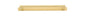 Iver Baltimore Cabinet Pull Centre to Centre 128mm ,160mm,256mm,320mm,450mm Brushed Gold PVD - With Backplate & No Backplate