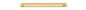 Iver Baltimore Cabinet Pull Centre to Centre 128mm ,160mm,256mm,320mm,450mm Brushed Gold PVD - With Backplate & No Backplate