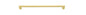 Iver Baltimore Cabinet Pull Centre to Centre 128mm ,160mm,256mm,320mm,450mm Brushed Gold PVD - With Backplate & No Backplate