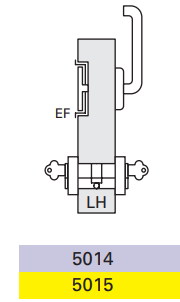 Cavity Slider For Doors Cavilock CL100 Left Hand Flushturn/Right Hand Lever & Key Both Sides Left Hand Exit Free -Satin Chrome & Polished Brass