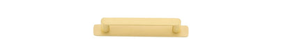 Iver Osaka Cabinet Pull Centre to Centre 96mm,128mm,160mm, 256mm Brushed Gold PVD - With Backplate & No Backplat