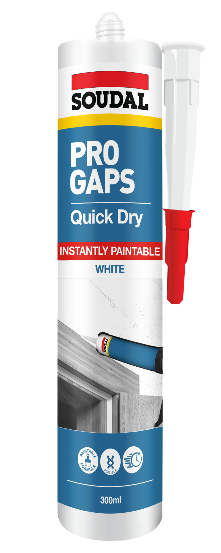 SOUDAL PRO GAPS QUICK DRY 300ML - PRICED PER UNIT - MINIMUM ORDER QUANTITY 12 UNITS