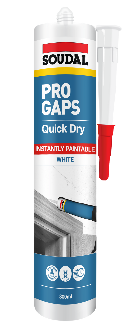 SOUDAL PRO GAPS QUICK DRY 300ML - PRICED PER UNIT - MINIMUM ORDER QUANTITY 12 UNITS