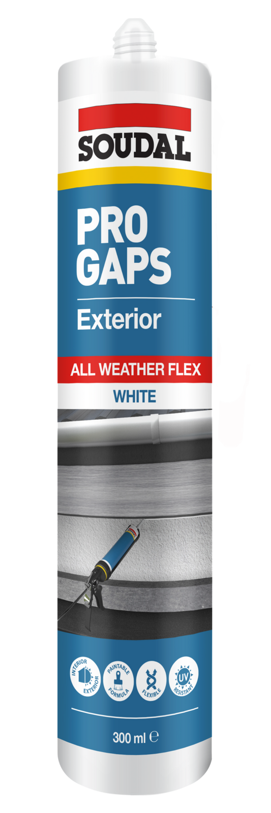 SOUDAL PRO GAPS EXTERIOR 300ML - PRICED PER UNIT - MINIMUM ORDER QUANTITY 12 UNITS
