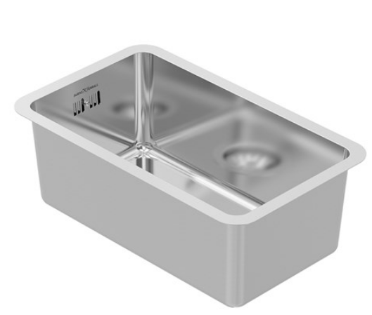 BURNS & FERALL SINGLE SINK R15 SERIES  WITH SLOT OVERFLOW STAINLESS STEEL LENGTH AVAILABLE IN 6 SIZES  : 265MM ,360MM ,380MM ,440MM ,490MM ,540MM