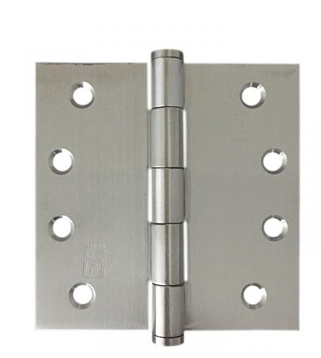 Lohala Hinge Stainless Steel 304 ,100mm x 100mm x 2.5mm - Fixed Pin & Loose Pin Button Pin Satin