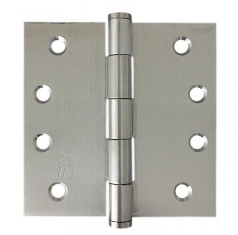 Lohala Hinge Stainless Steel 304 ,100mm x 100mm x 2.5mm - Fixed Pin & Loose Pin Button Pin Satin