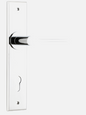 Iver Como Door Lever 11758 Chamfered Backplate Polished Chrome - Passage ,Privacy & Entrance